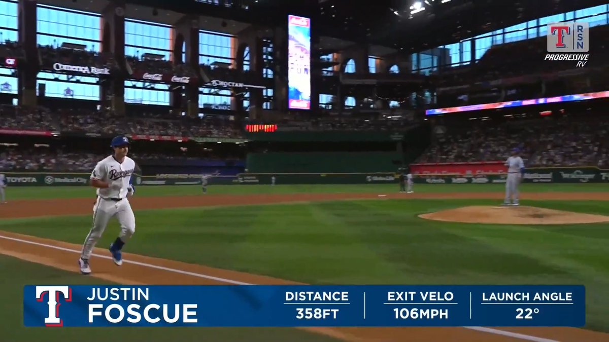 First MLB homer for Justin Foscue! #AllForTX