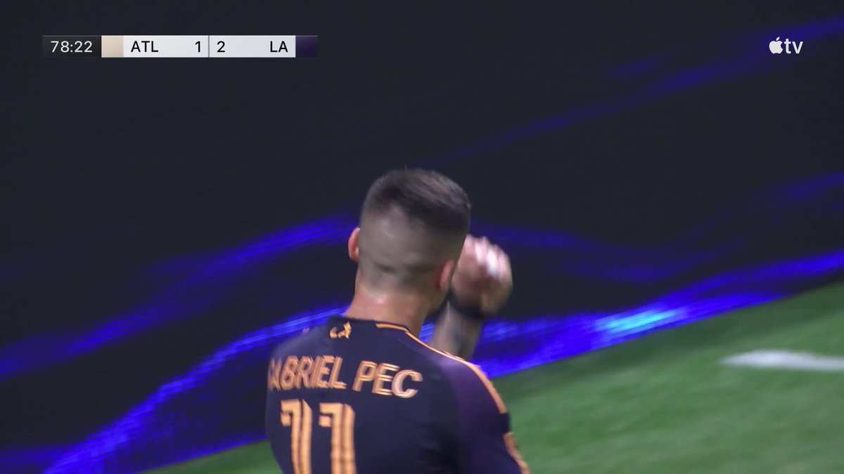 Gabriel Pec with his second on the rebound after the dish from Marco Reus 💥 LA Galaxy taking the road lead 😤
