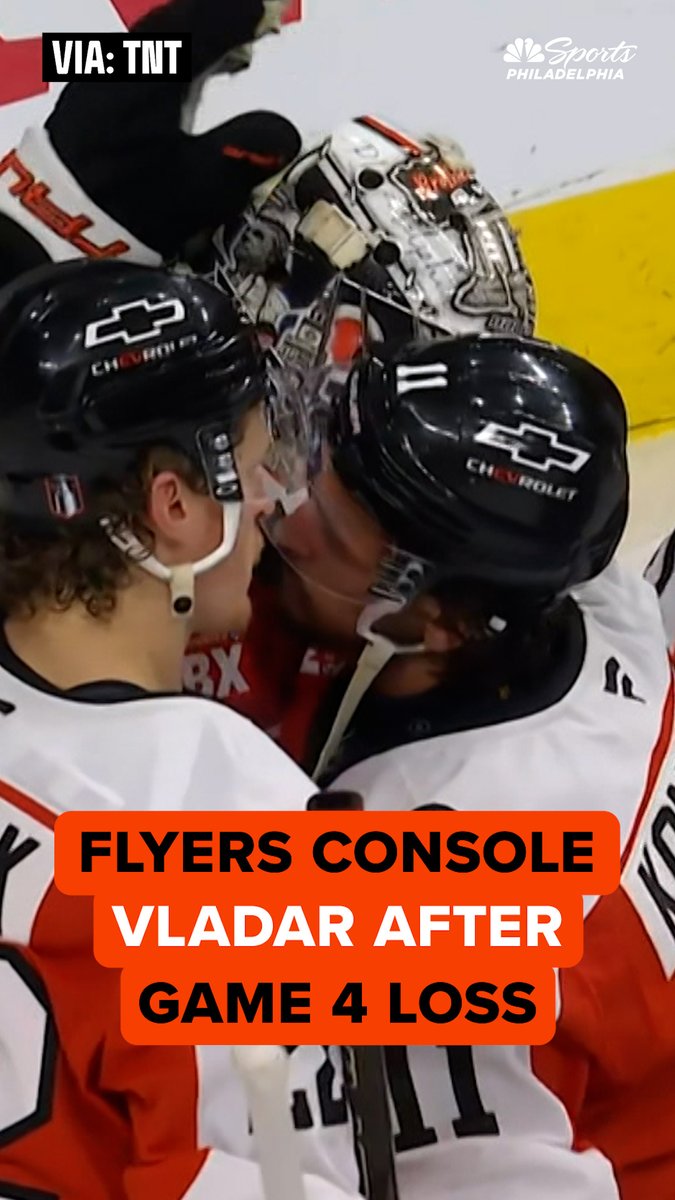 Dan Vladar held it down the whole way through. Guys wanted him to remember that.
