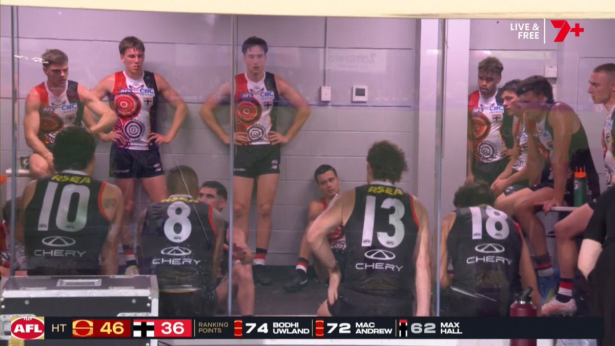 "2008 Grand Final, Geelong went into the cold chamber at halftime ... the word from Geelong was they didn't feel great in the 3rd quarter." Andrew Russell discusses the management of heat during an AFL game, following a hot clash in Darwin last night.