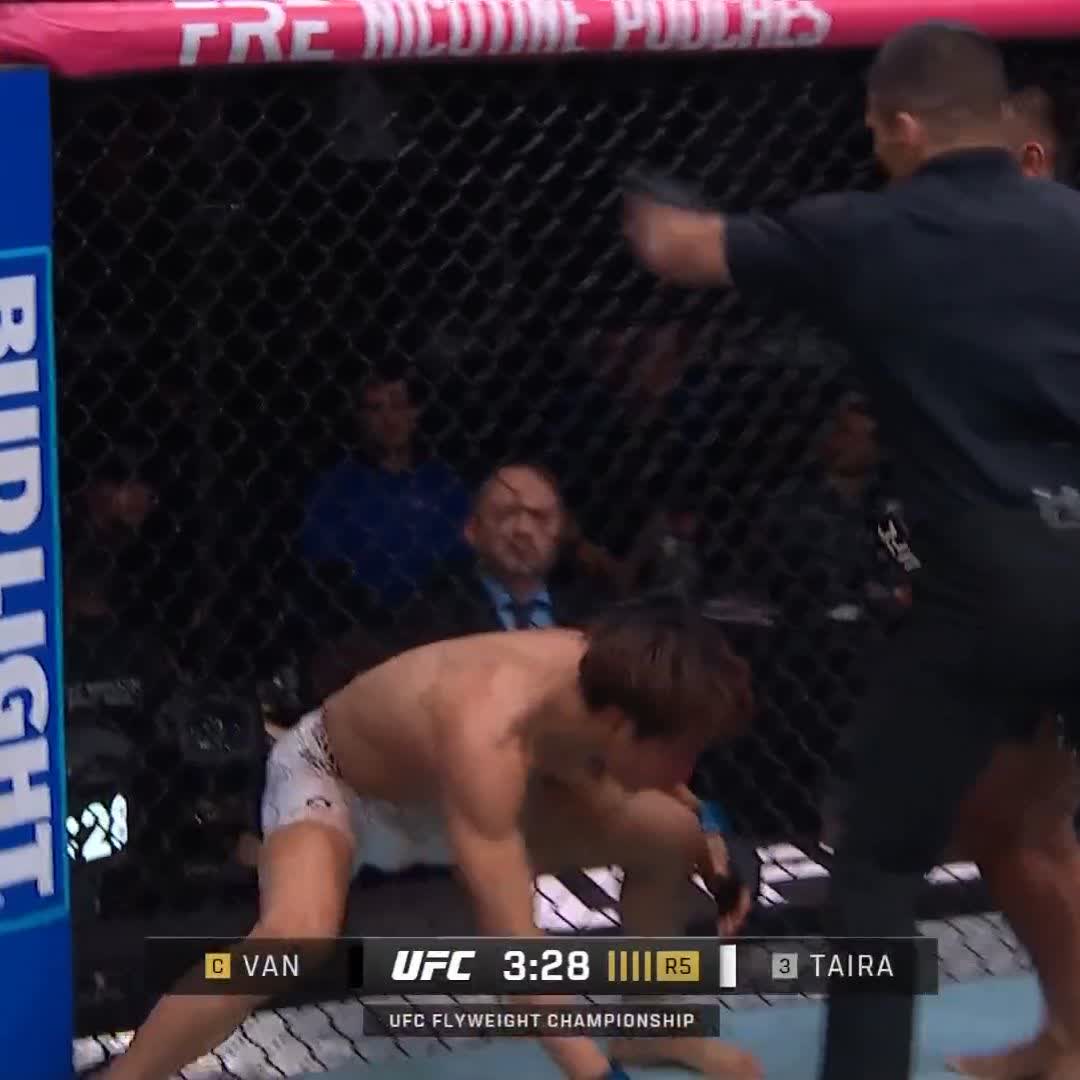 平良達郎、ヴァンに5RKO負け。王座獲得ならず。 #UFC328