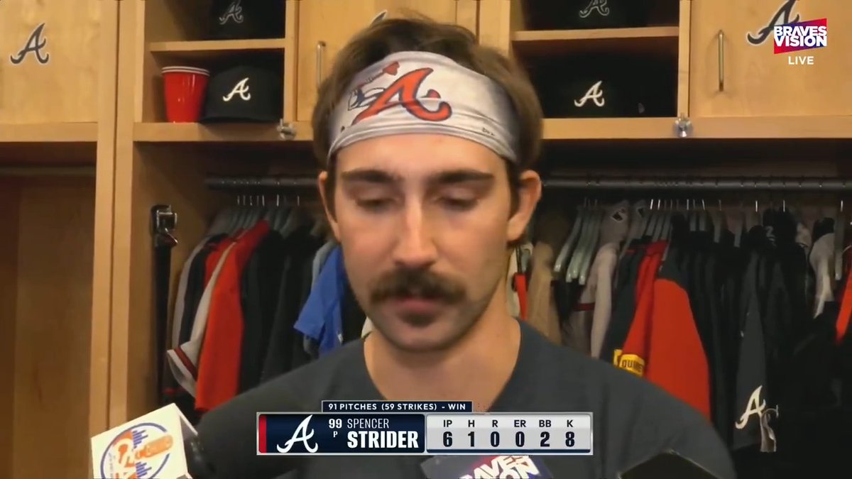 Spencer Strider talks about what tonight's win means for #BravesCountry