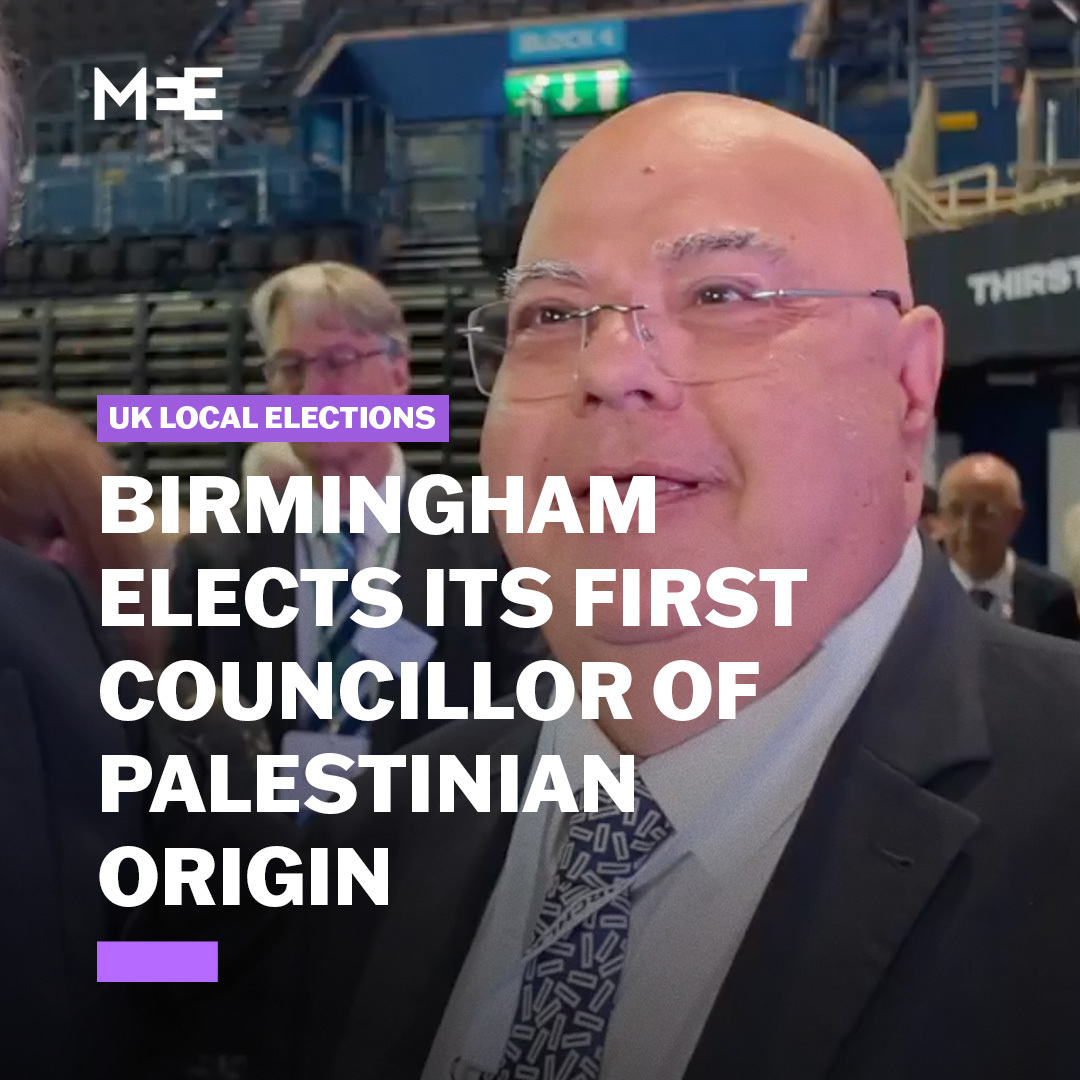 Birmingham has elected its first councillor of Palestinian origin. Kamel Hawwash, a prominent British-Palestinian activist and former engineering professor at Birmingham University, was elected as a Green Party candidate for Stirchley.