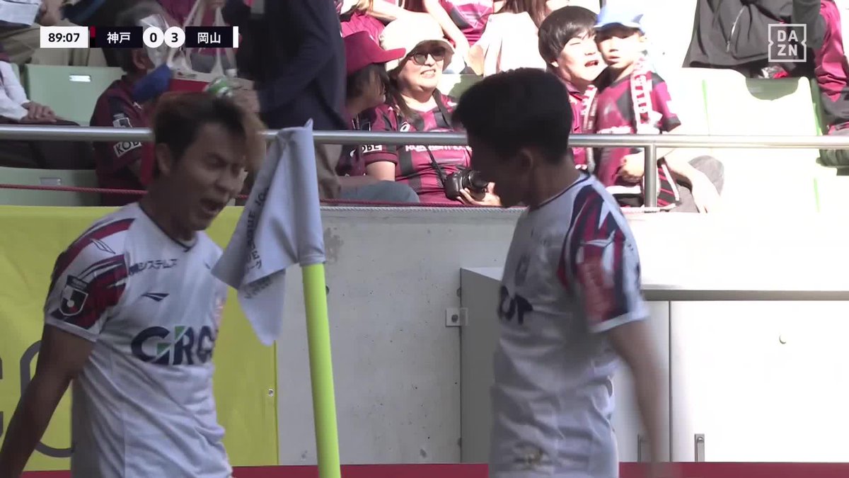素早いカウンターからの一撃！ 左サイドを抜けた末吉塁のクロスに 反応した木村太哉がゴールへ流し込む！ 🏆 明治安田J1百年構想リーグ 🆚神戸×岡山 📱DAZN ライブ配信中 #Jリーグ だったらDAZN