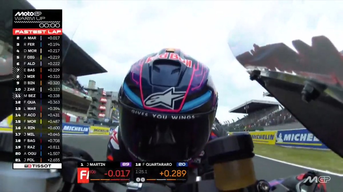 It was a good Saturday for Jorge Martín Almoguera and Sunday continues in the same fashion 🔥 #FrenchGP 🇫🇷