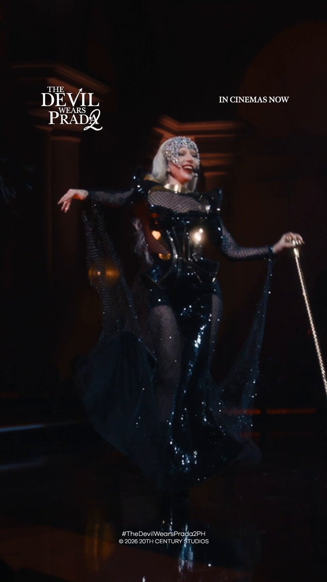 Lady Gaga performing “Shape of A Woman” in The Devil Wears Prada 2.