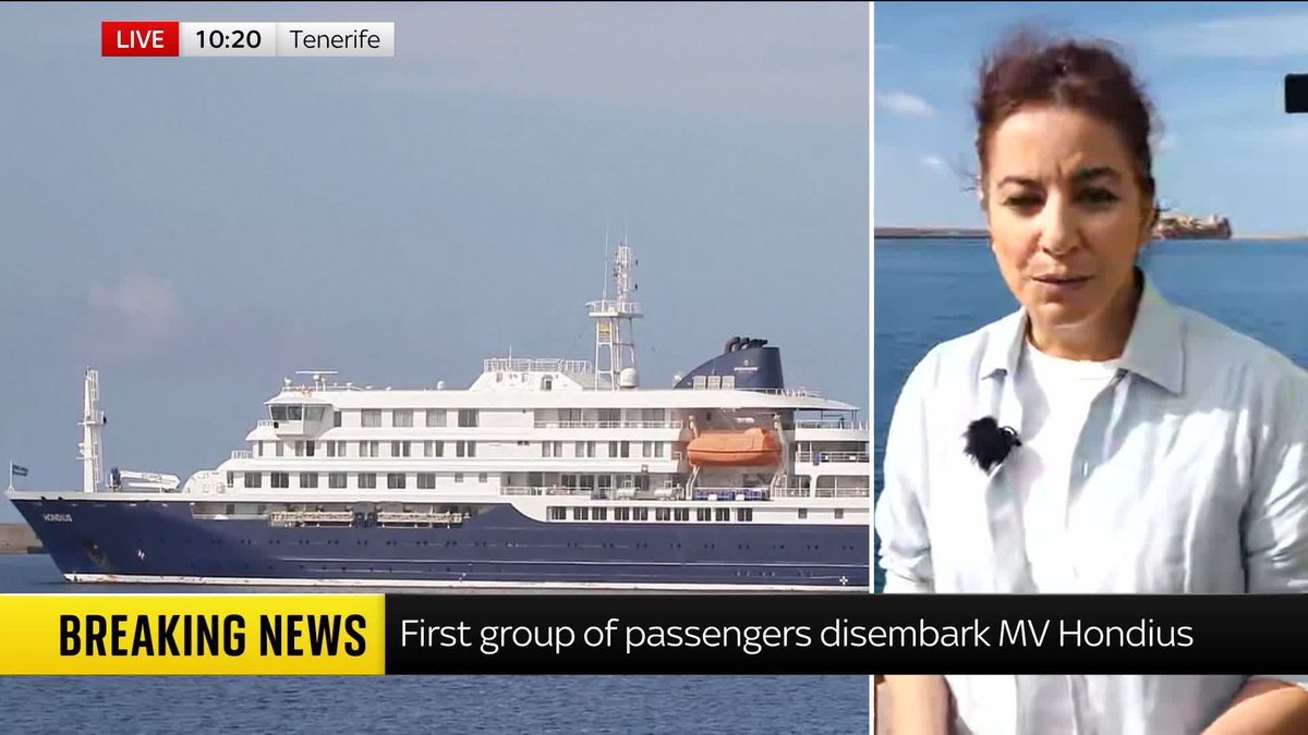 Passengers from MV Hondius have started disembarking this morning, with officials confirming they are not showing any signs of hantavirus Sky’s Sadiya Chowdhury reports from Tenerife
