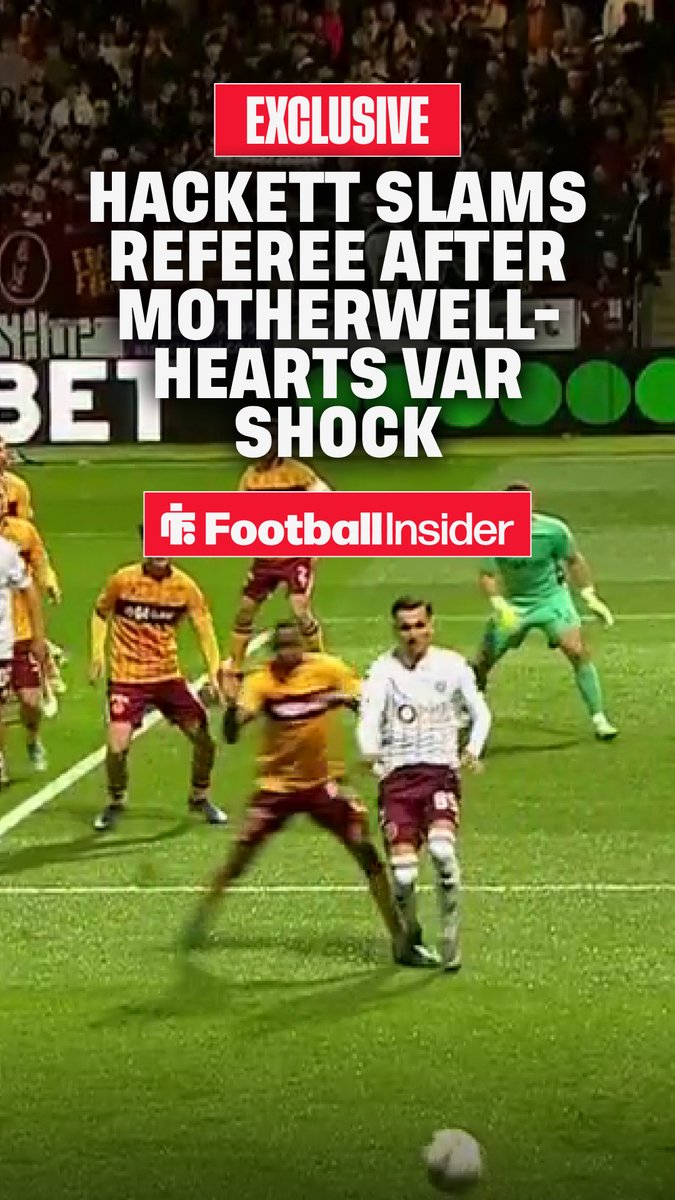 ๐จ "I'm ๐๐๐๐๐๐" - Ex-PGMOL chief KEITH HACKETT slams referee after VAR shock in Hearts' draw with Motherwell!