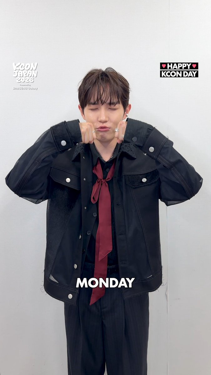 [#KCONJAPAN2026] #KIMJAEHWAN HAPPY KCON DAY >>> KIM JAE HWAN is feeling estatic today because it's SUNDAY, HAPPY KCON DAY! 🥳 今日は待ちに待った日曜日、KCON DAY！🥳 KIM JAE HWAN のテンションも最高潮 ✨ 김재환 KIM JAE HWAN - KCON JAPAN 2026 MAY 8-10 Makuhari Messe Let's #KCON