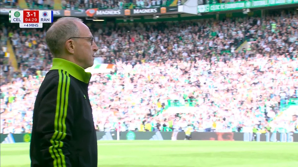 🏆 "The message is clear from Martin O'Neill's Celtic to Hearts... 𝙬𝙖𝙩𝙘𝙝 𝙤𝙪𝙩!" The full-time celebrations as Celtic defeat Rangers in the Old Firm 🍀