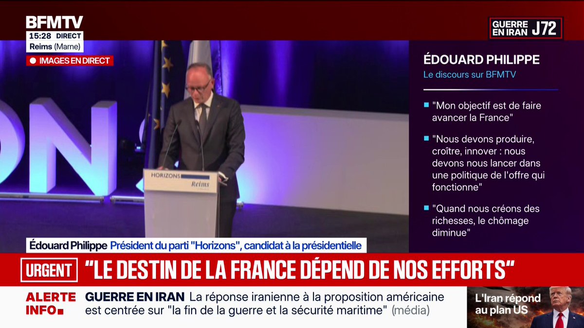 Édouard Philippe: "Parce que j'aime l'école publique, parce que mes enfants sont à l'école publique, je veux qu'elle redevienne l'école de la réussite et du mérite"