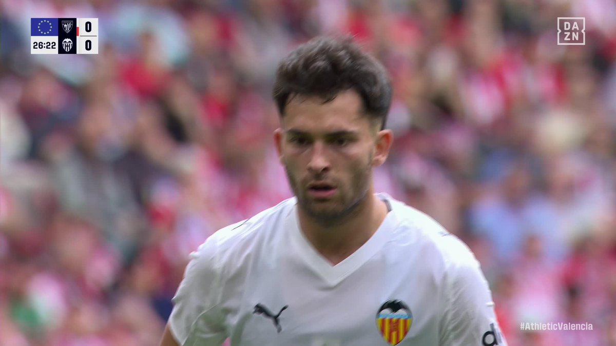 EL PENALTI QUE FALLÓ HUGO DURO EN SAN MAMÉS ❌ Lo mandó al larguero en un partido crucial para el Valencia #LALIGAenDAZN ⚽