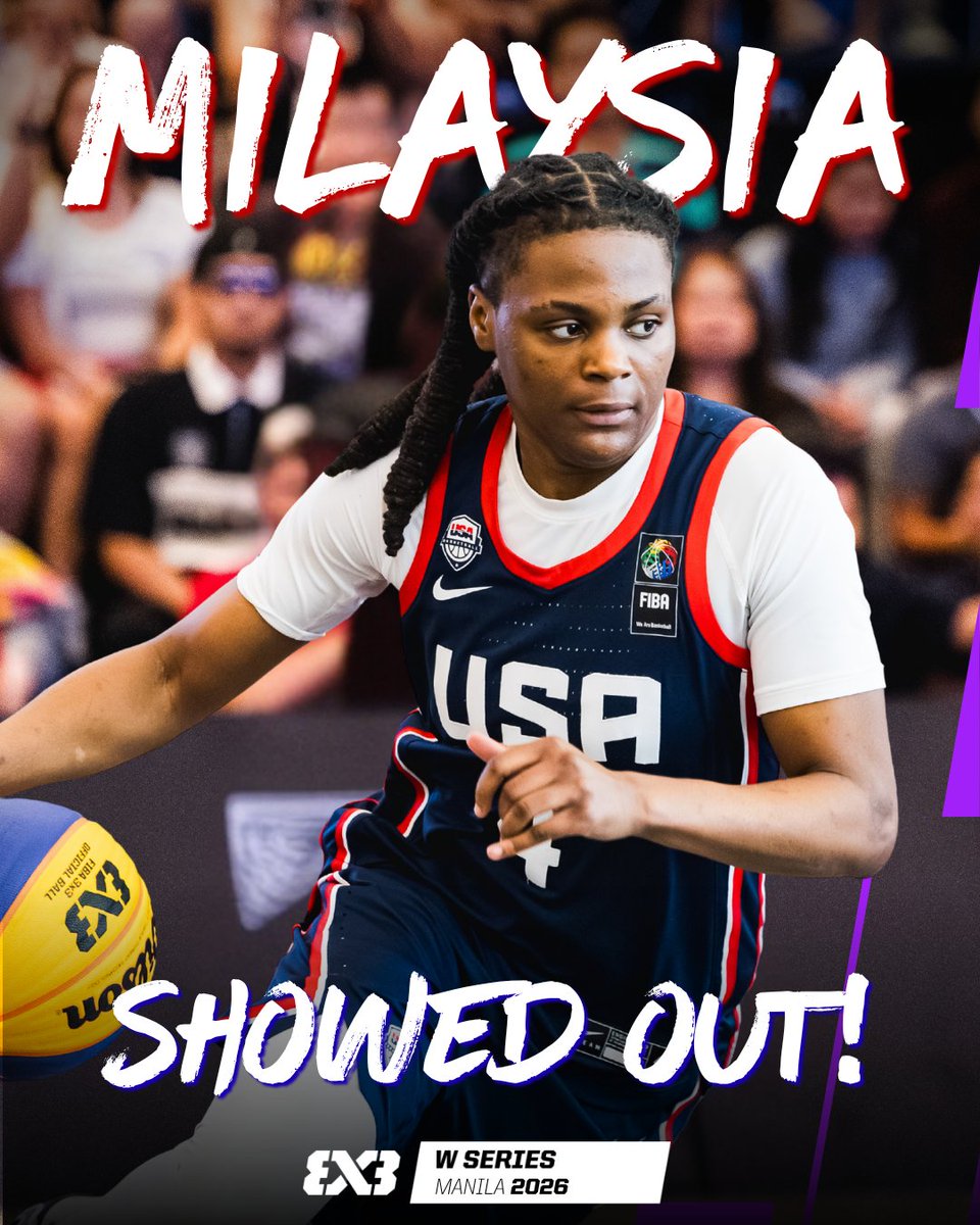 𝐌𝐈𝐋𝐀𝐘𝐒𝐈𝐀 𝐅𝐔𝐋𝐖𝐈𝐋𝐄𝐘! 😮‍💨 Lay was COLD for USA 🇺🇸 as they got the W in Manila! 🥶 Watch her go to work at #3x3WSManila! 🔥 #3x3WS