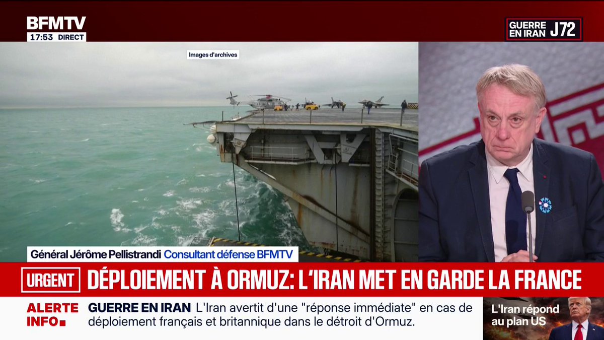 L'Iran avertit d'une "réponse immédiate" en cas de déploiement français et britannique dans le détroit d'Ormuz