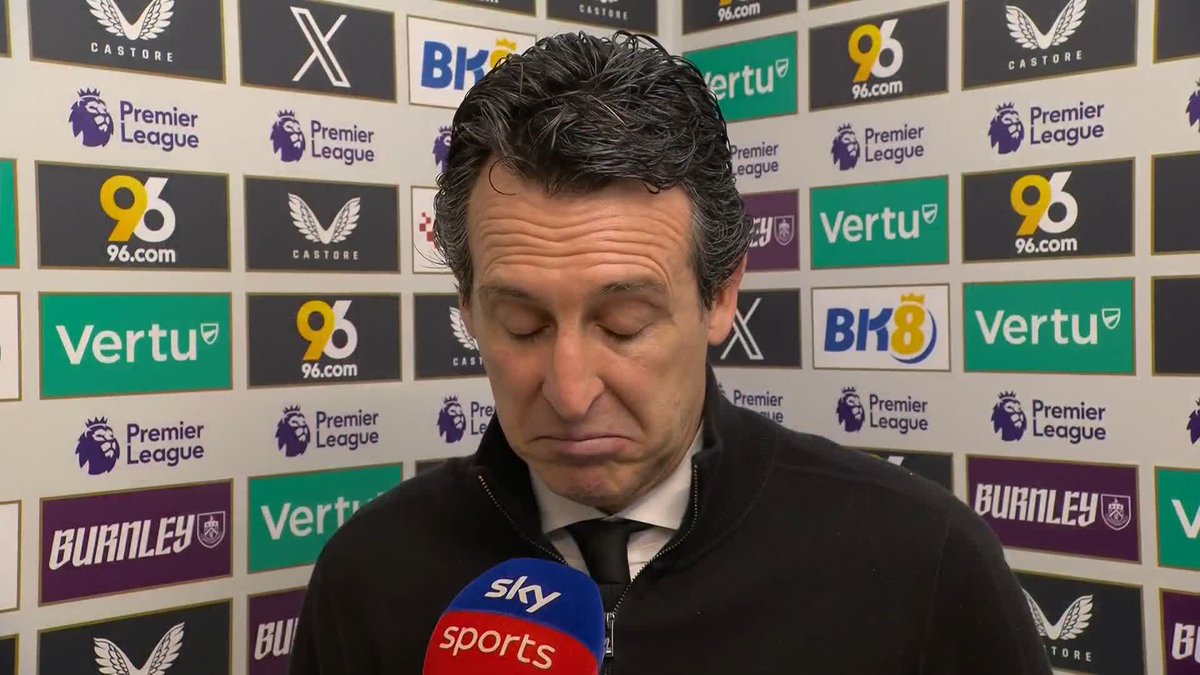 "Overall this draw is a good point, but not enough..." Unai Emery on Aston Villa's draw against Burnley 🗣️