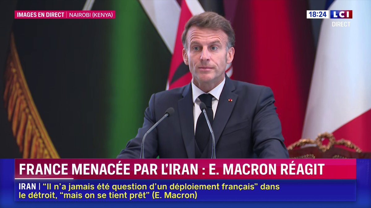 🔴⚡️ La France menacée par l’Iran : Emmanuel Macron réagit 🗣️ "J’appelle chacun au calme et à la responsabilité. Il y a beaucoup trop d’escalades langagières qui conduisent toujours à des escalades physiques."