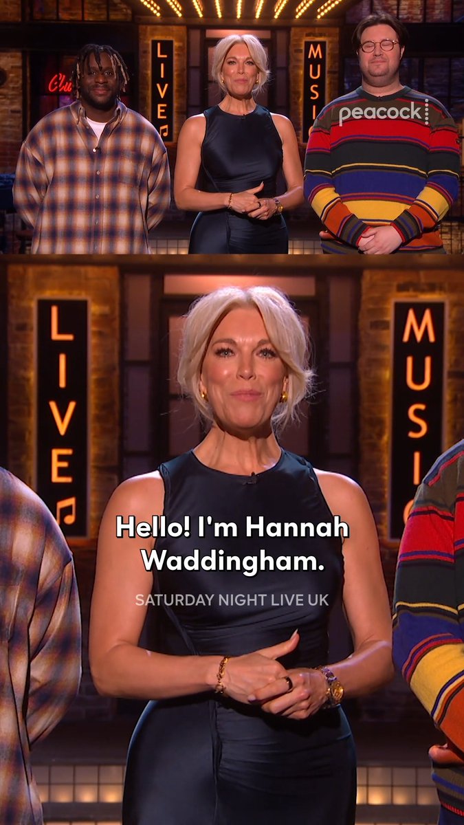 Hannah Waddingham takes the stage with Myles Smith on Saturday Night Live UK. #SNLUK is streaming now on Peacock.