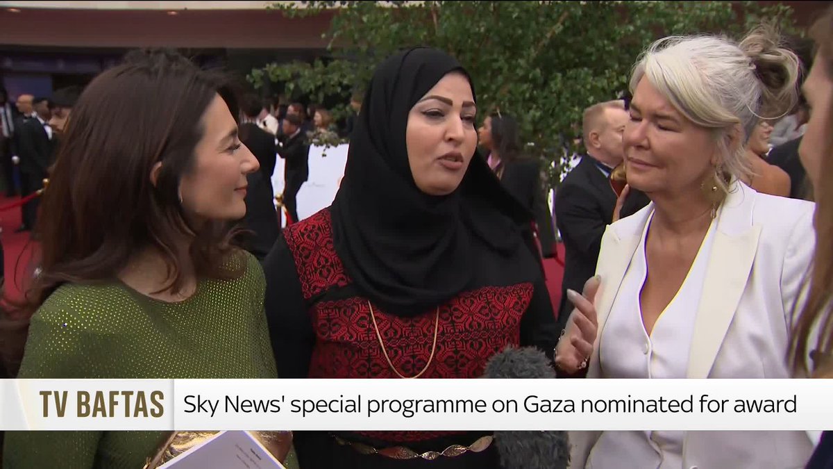 Sky News has been shortlisted at the BAFTA TV Awards for its special programme, Gaza: Fight For Survival. Yalda Hakim and Alex Crawford, joined by producer Ameera Harouda, pay tribute to journalists working in Gaza. 📺 Sky 501 and YouTube