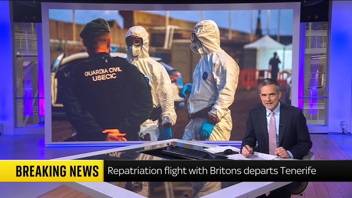 BREAKING: The repatriation flight with the British passengers of the MV Hondius has taken off from Tenerife and is heading back to the UK. It took off slightly delayed and there are 20 people on the plane. Latest: 📺 Sky 501 and YouTube
