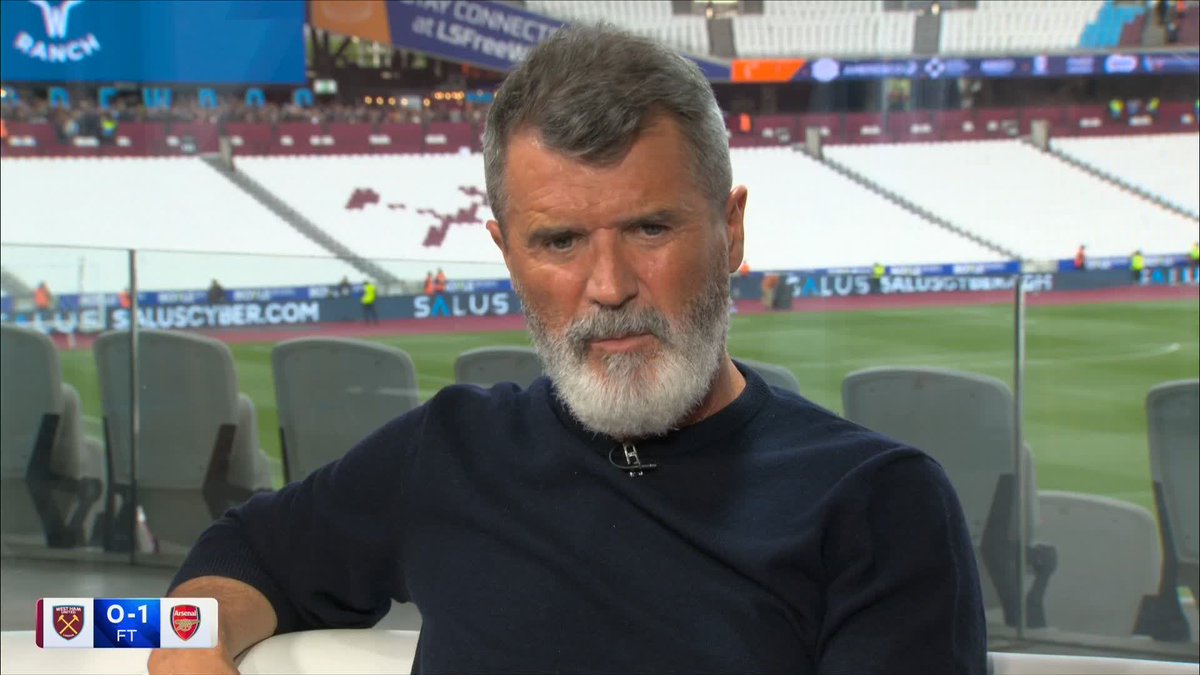 "In that moment, they would've thought they've lost the title" Roy Keane on Arsenal 'getting over the line' against West Ham.