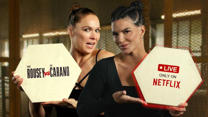 6 DAYS TO GO UNTIL #RouseyCarano Ronda Rousey vs. Gina Carano Saturday, May 16 9 PM ET | 6 PM PT LIVE only on Netflix