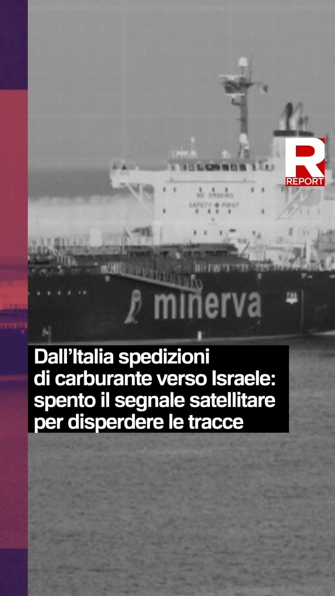 Secondo la ricerca realizzata con Greenpeace Italia, l’export di combustibili fossili dall’Italia a Israele durante la guerra a Gaza è stato molto intenso. Abbiamo tracciato le spedizioni delle navi dirette a Israele dal 2024 al 2026. Ora in onda su #Rai3👇