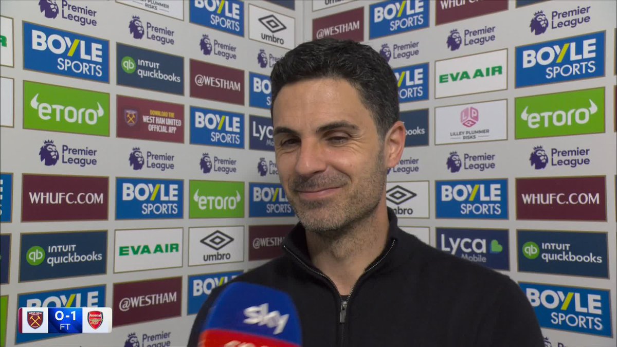 "I'm going to remember this day!" Mikel Arteta reacts to Arsenal's victory over West Ham 🥳
