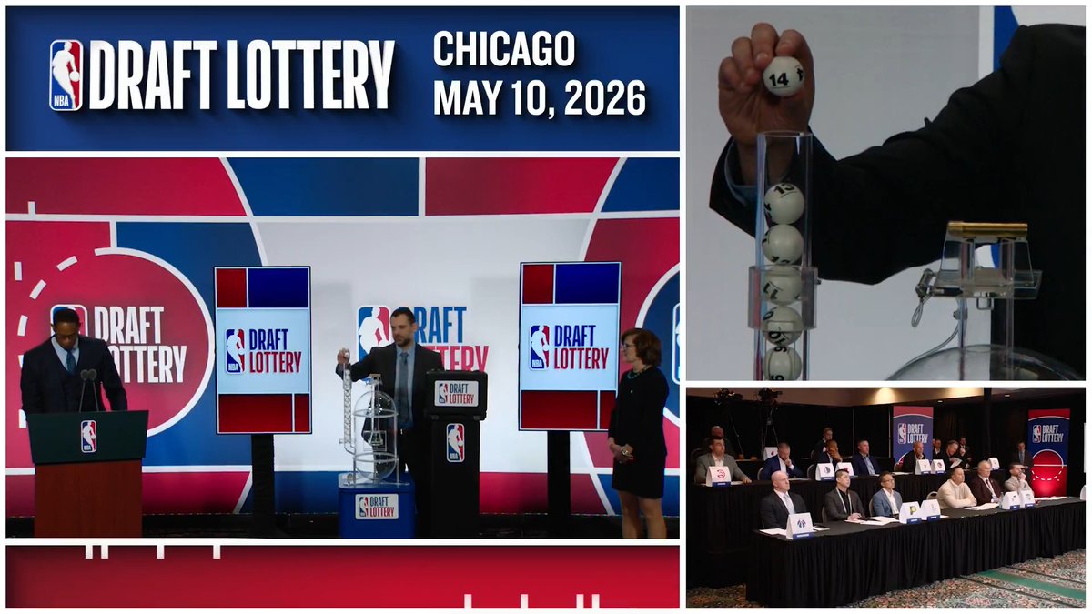 Watch the full NBA Draft Lottery 2026 drawing process.