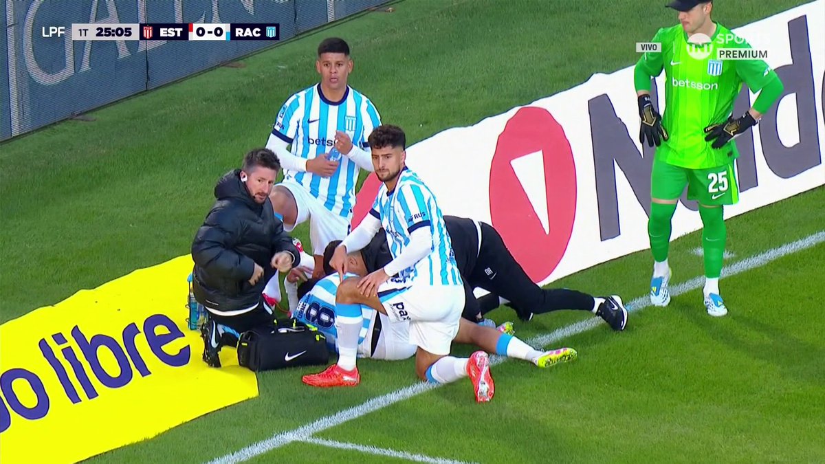 "Forneris": Porque salió lesionado del partido de Racing contra Estudiantes