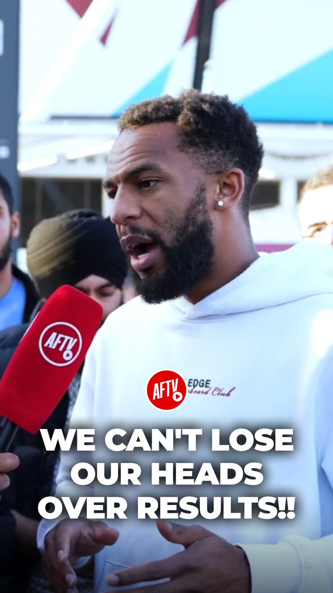 A draw to West Ham is also fine, Arsenal fans 🤝 #FanCams #AFTV #Arsenal
