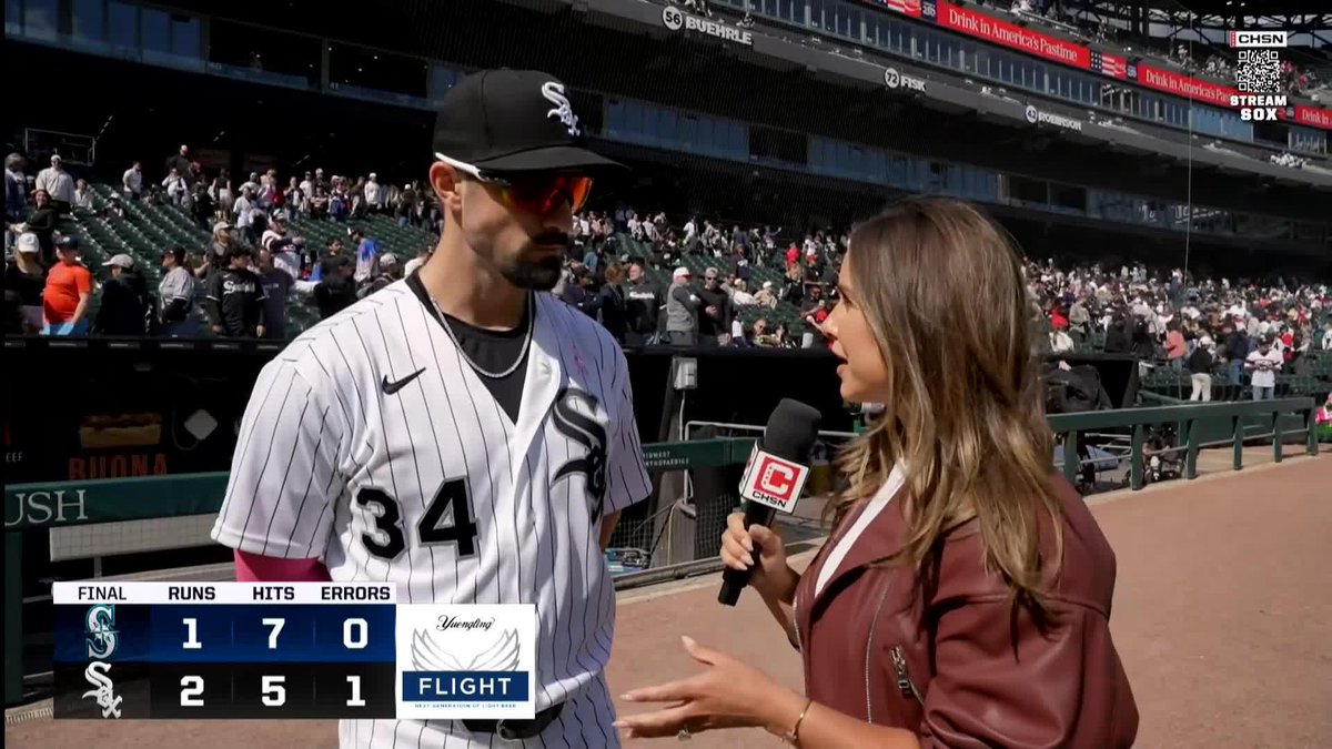 "It's a great group of guys...they play the game hard." Brooke Fletcher caught up with Randal Grichuk after the comeback win: