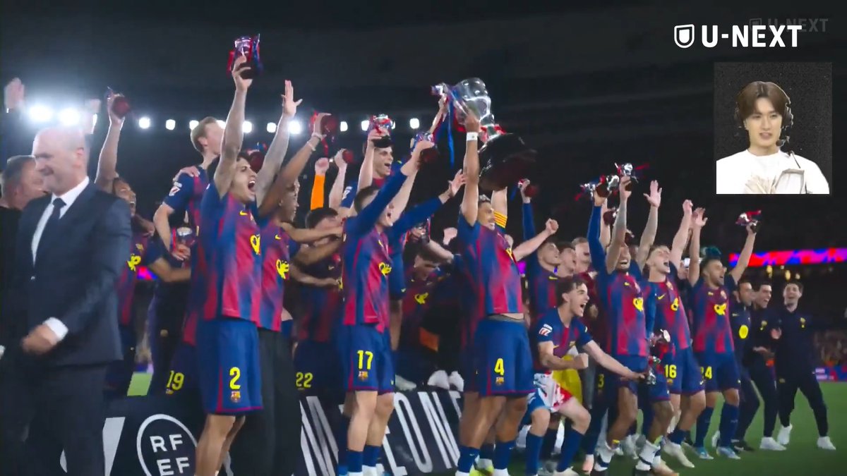 山中柔太朗さん初解説🗣️ 自己採点は…👀 #柔太朗とエルクラシコ U-NEXTサッカーパック内で配信！ 👇こちらのリンクから👇 ⚽️