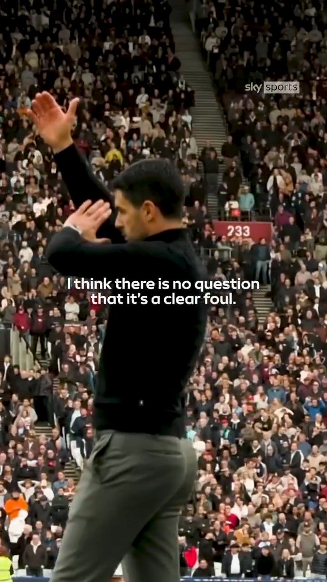 "Today, I have to congratulate them" 🤝 Mikel Arteta praises the 'bravery' shown by match officials after disallowing West Ham's late equaliser ❌