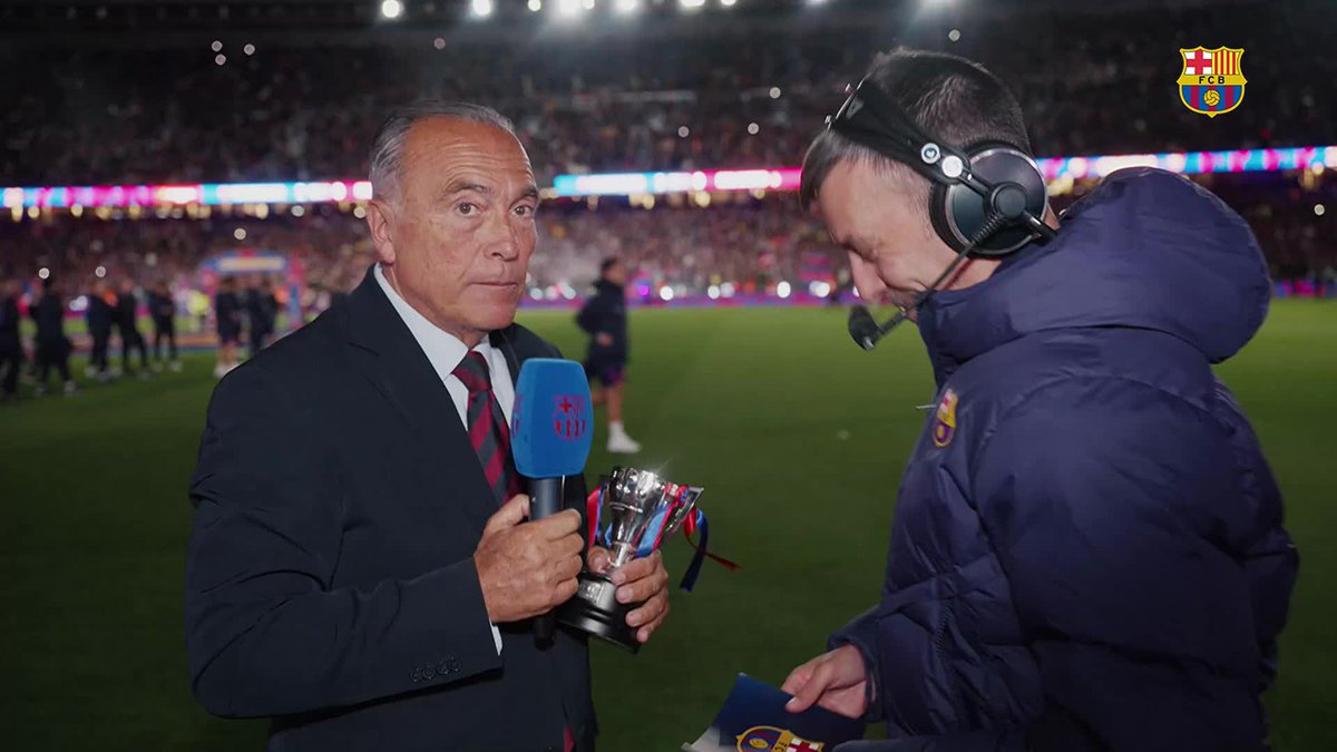 🎙️ President Rafa Yuste after we were crowned La Liga champions 🏆