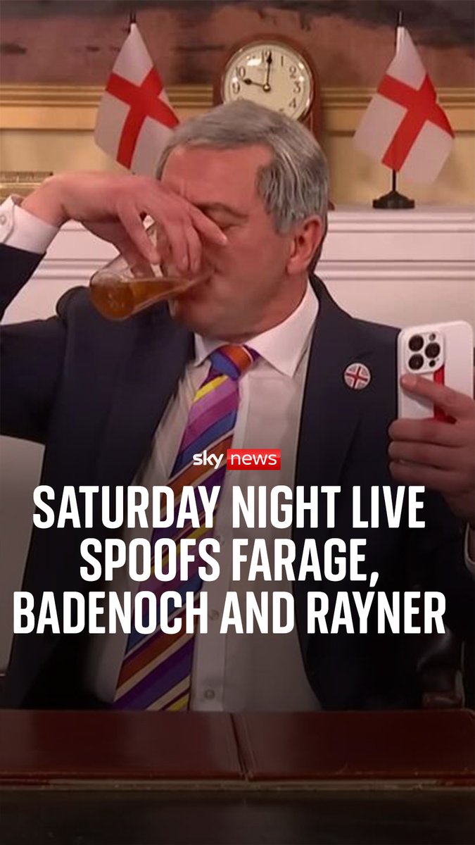 This week's episode of Saturday Night Live featured a debut from comedian Peter Serafinowicz as Reform UK's leader, and hinted at the Labour rift forming between Keir Starmer and Angela Rayner.