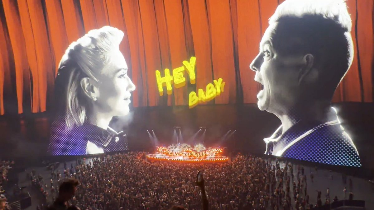 No doubt about it, this song still slaps! | Perez Hilton shares video he took of No Doubt performing "Hey Baby" at their new Las Vegas residency at The Sphere. | Gwen Stefani | Adrian Young | Tom Dumont | Tony Kanal | Music