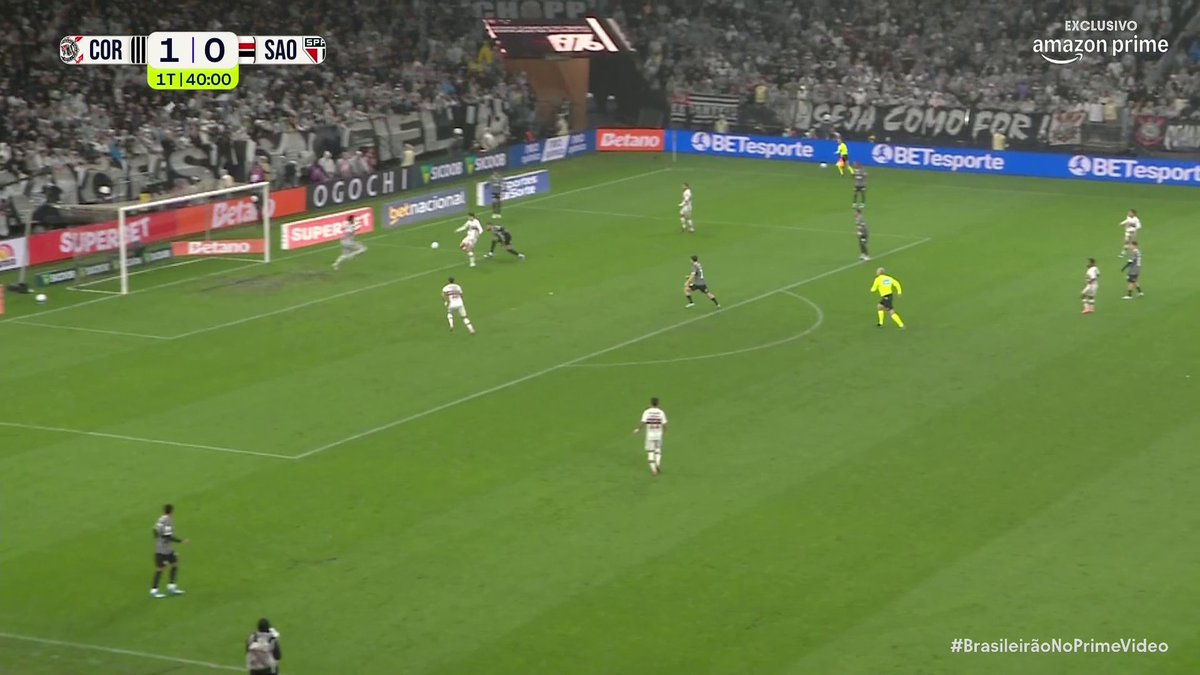 O gol de Luciano. Corinthians 1x1 São Paulo. 🎥 Prime Video Sport Brasil