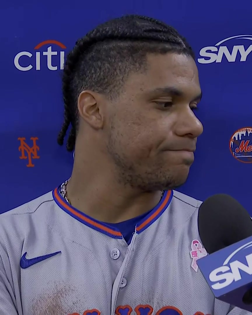 Juan Soto was asked what he thinks the biggest issue with the Mets' lineup is right now: "There's no issues right here. We're all professionals. We all can handle this stuff. Definitely we're kind of struggling a little bit right now, but I think it's going to pass."