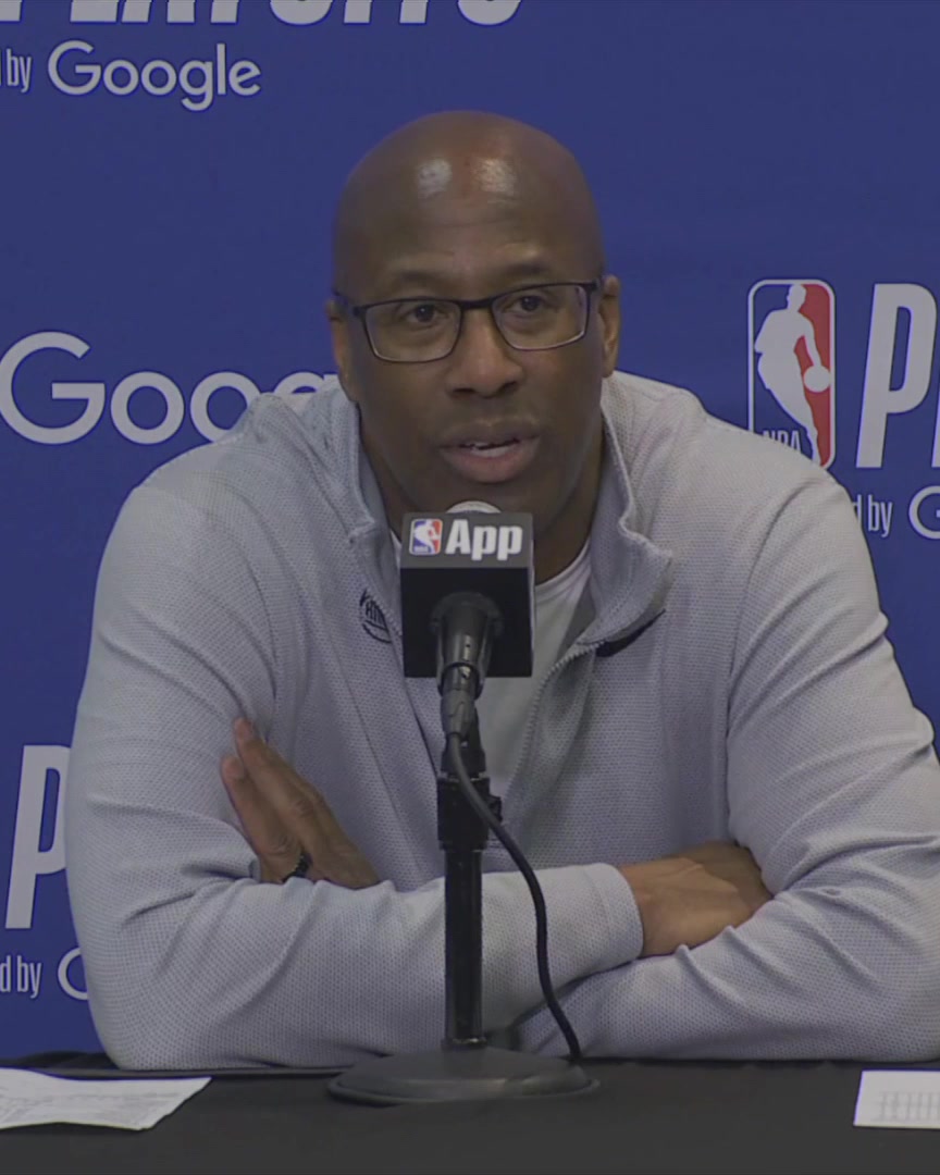 "I'd watch ESPN... they'd show videos of fans after a first round win climbing light poles and crap like that in New York. I'm like wow, you love it, you love seeing stuff like that. I've got a lot of respect for you Knick fans" Mike Brown on the New York Knicks fanbase: