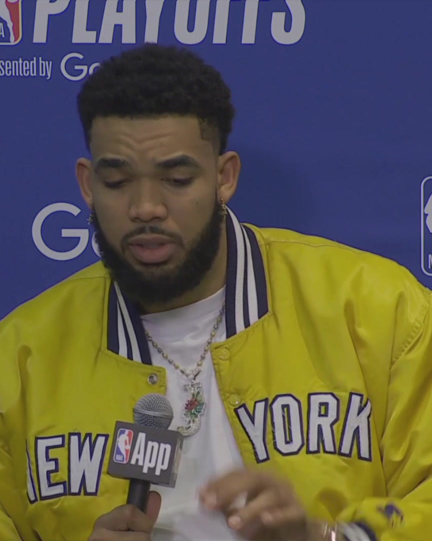 "The start of the game really was the Deuce McBride Show" Karl-Anthony Towns on McBride's "fantastic" Game 4 performance: