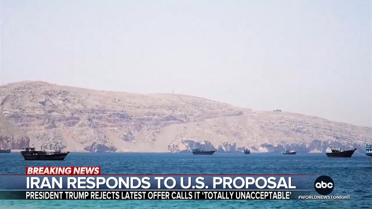 Iran is responding to the latest U.S. peace proposal and calling for an immediate end to the more than two-month-old war. President Trump is calling the response "totally unacceptable" and warning Tehran to stop playing games. Tom Soufi Burridge reports.