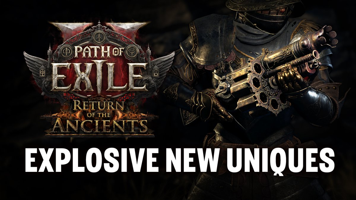 Wield the crushing power of Nightfall or rain destruction with Redemption. Two new Unique Items await in Path of Exile2: Return of the Ancients.