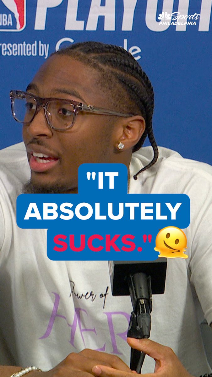 "It absolutely sucks." Tyrese Maxey describes what it's like to have Knicks fans take over their home arena.