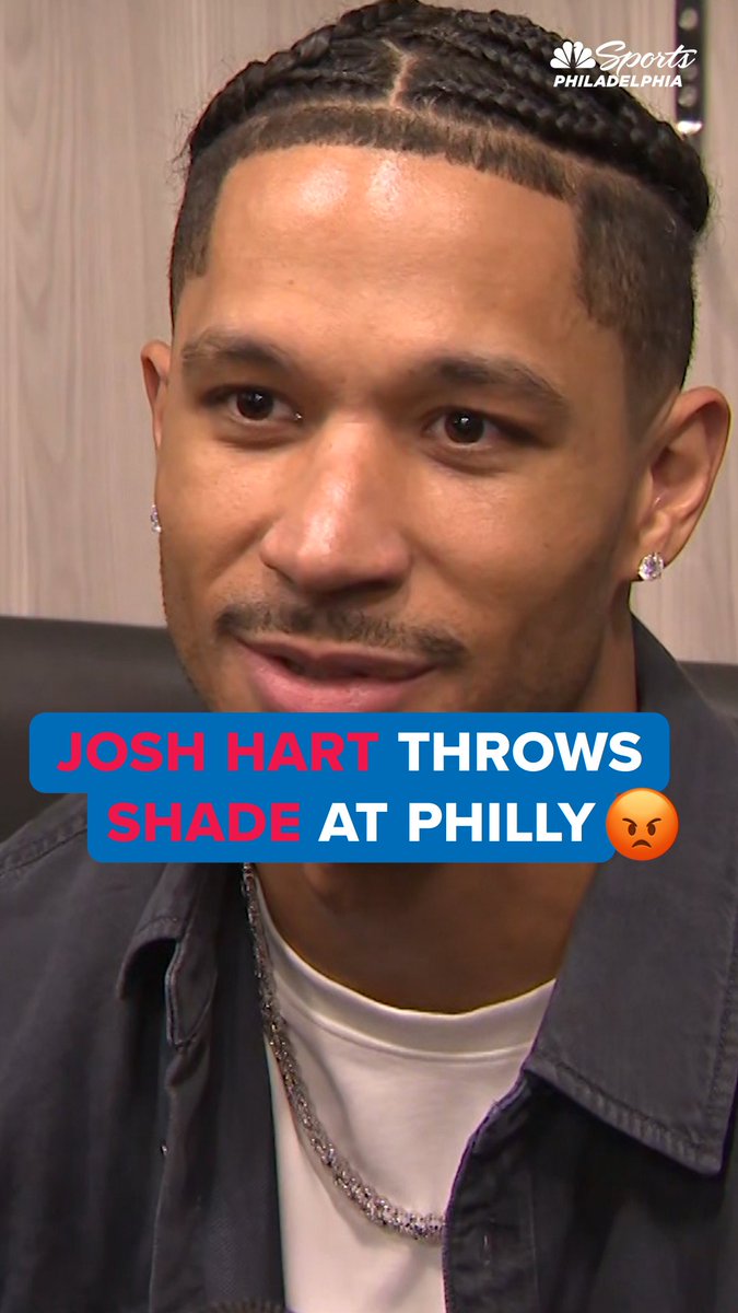 "I used to think Philly was a sports town. I don't know if it is anymore." Josh Hart who went to college outside of Philadelphia...