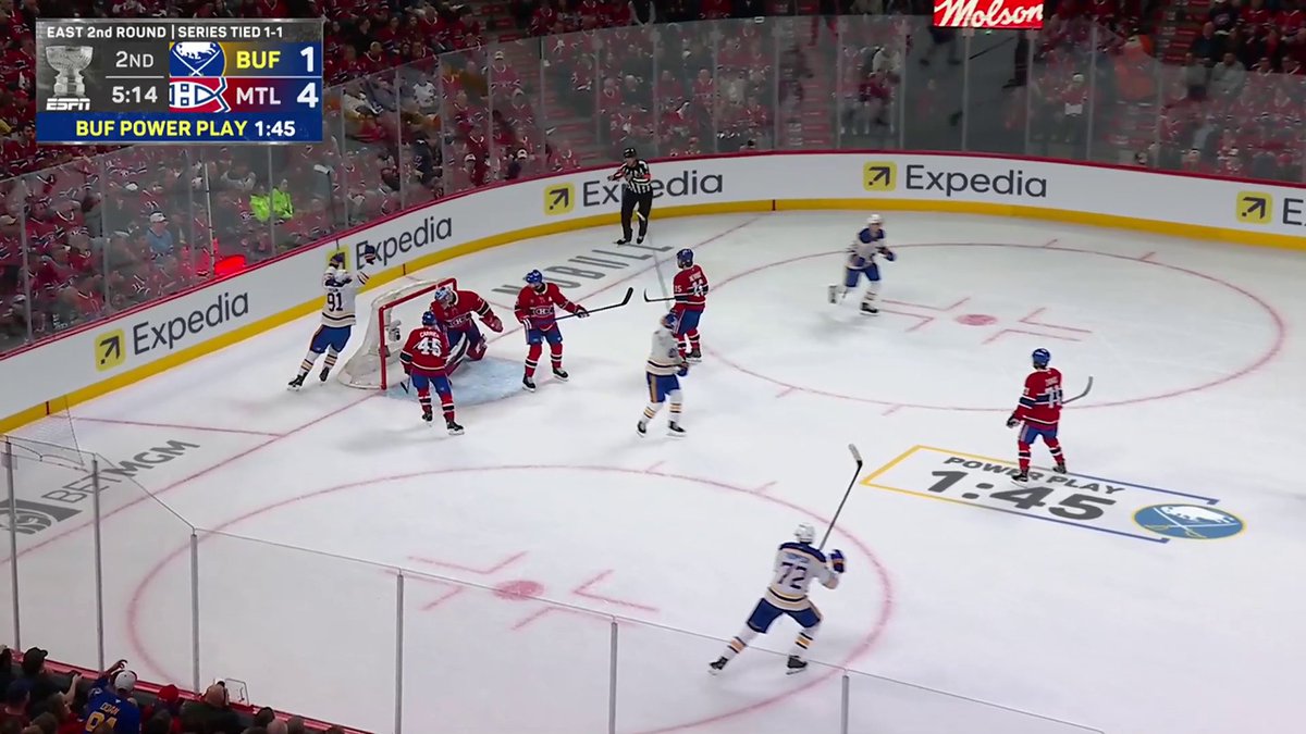 Rasmus Dahlin brings the Buffalo Sabres within two! ⚔️ #StanleyCup 🇺🇸: ESPN 🇨🇦: Sportsnet &amp; TVA Sports