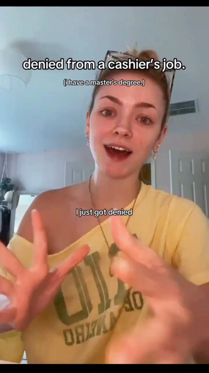 This young woman shares her frustration after being denied a cashier’s job at Target — even though she has a master’s degree. She talks about following her parents’ well-meaning advice to get her bachelor’s and then her master’s, believing it would “absolutely solidify” a good job, only to still struggle landing even minimum-wage work. It’s a real and increasingly common story that shows how the job market has shifted, and the old “go to college and you’ll be set” promise doesn’t always deliver the stability people were told it would. Many are also discovering the practicality of trade school as an alternative path. In just one or two years, people can gain in-demand, hands-on skills in trades like electrical work, plumbing, welding, HVAC, construction, or computer networking and IT support — graduating with very little debt and stepping straight into stable, well-paying careers that our society truly needs. What are your thoughts about college versus trade school?