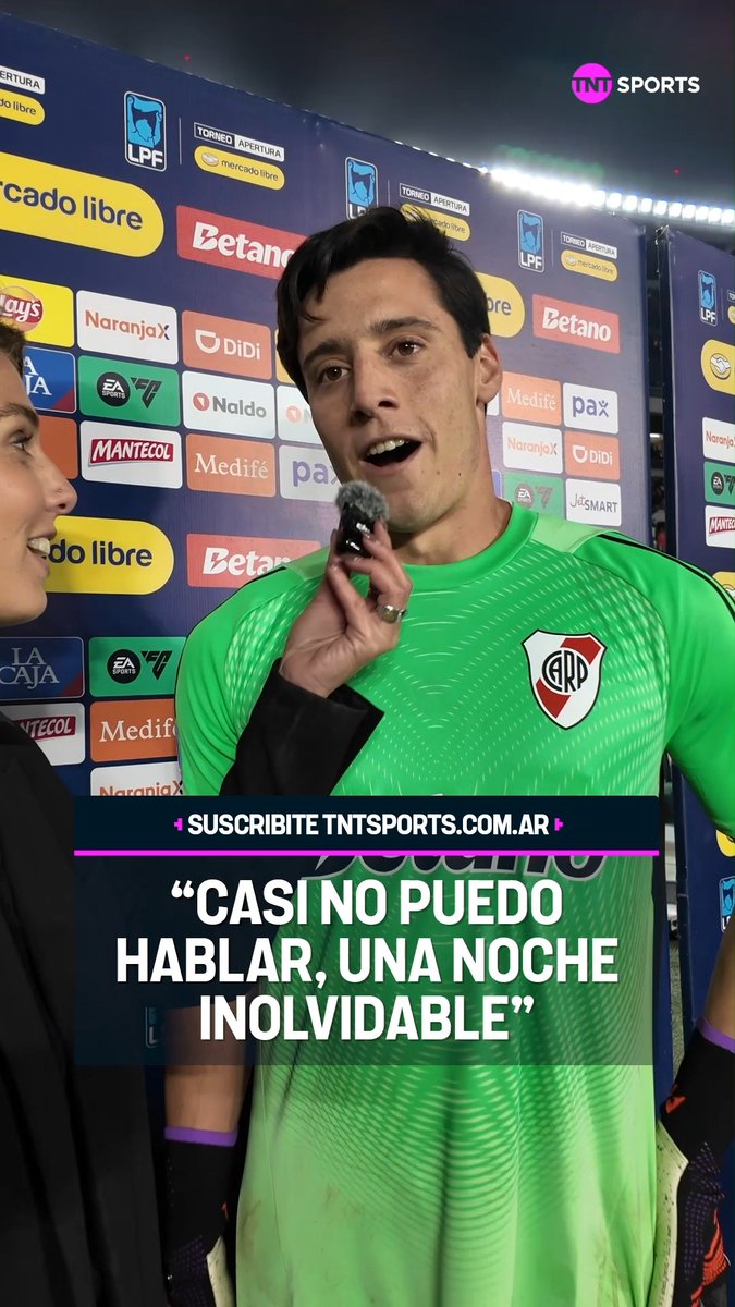 "HABLÉ CON TRAPITO ANTES DE LA TANDA" 👀 Santiago Beltrán analizó su noche heroica en River y se mostró muy emocionado luego de la clasificación. #LPFxTNTSports