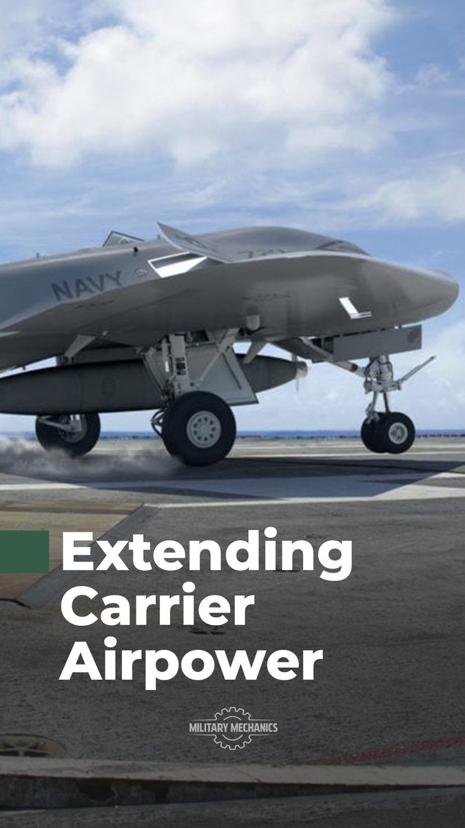🇺🇸 Meet the MQ-25 Stingray! This unmanned tanker launches off supercarriers, tops off F-35s and Super Hornets mid-mission, and massively extends strike range. Pilotless. Autonomous. Absolute game-changer.