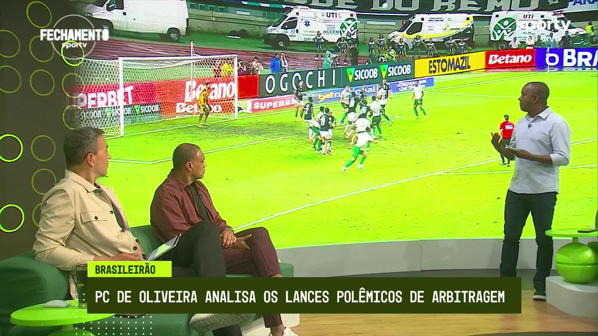 DEBATE PEGOU FOGO! No #FechamentoSportv, PC Oliveira explica decisão de Rafael Klein para anular gol do Palmeiras: "A instrução é ruim"