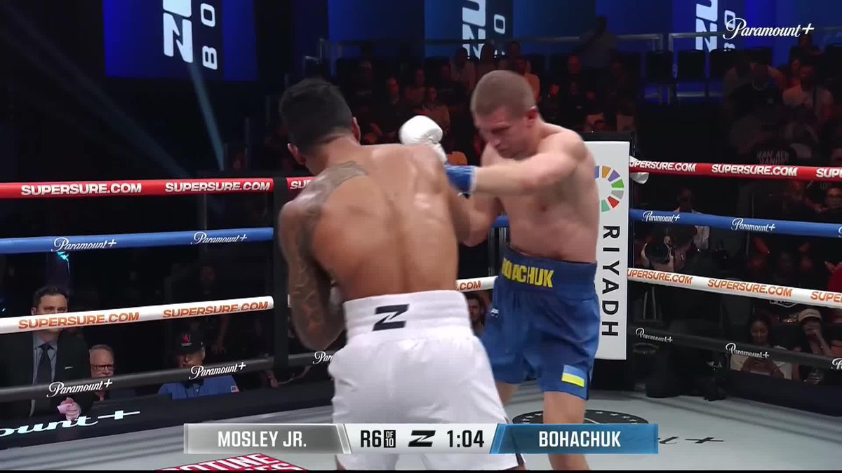 ‼️SHANE MOSLEY JR WITH THE 6TH TOUND TKO VICTORY OVER BOHACHUK‼️ 👀 #boxing 💥💥🥊🥊🥊🥊